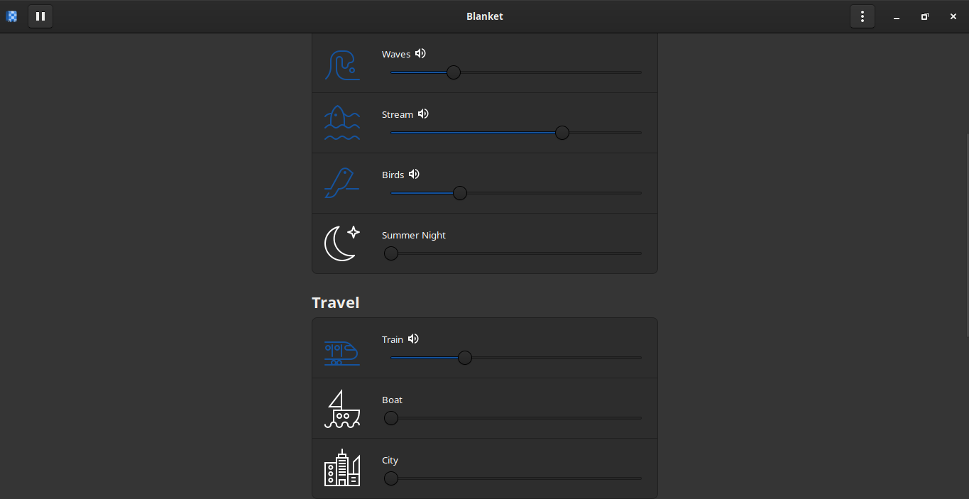Blanket A Kinda Different App That I Love For Linux 